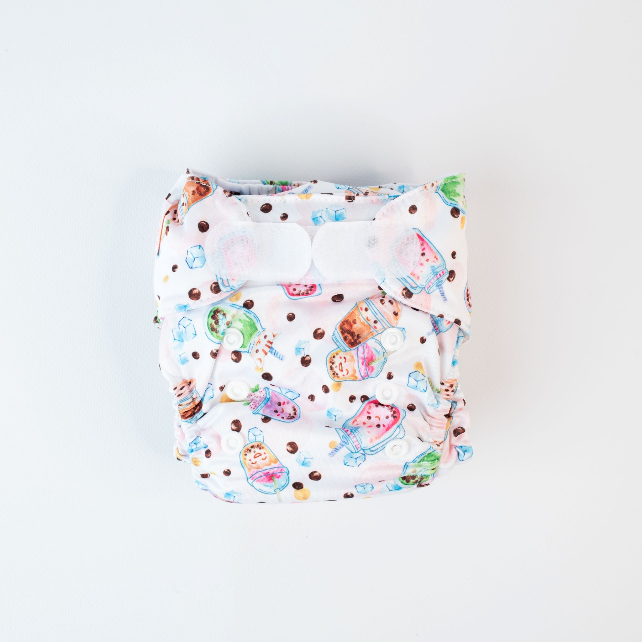Monarch Newborn Wipeable Nappy, Bubba Tea, Hook and Loop