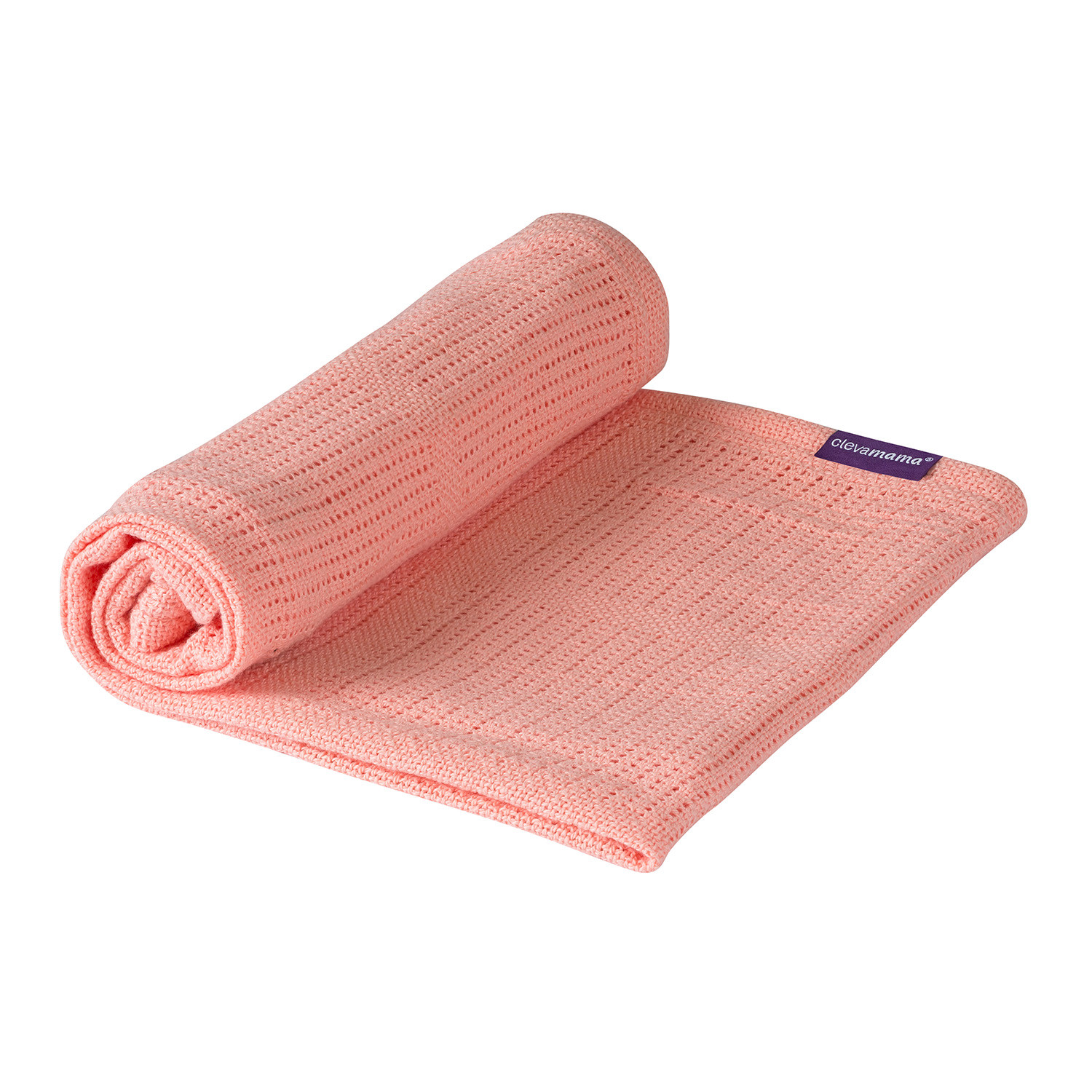 Clevamama Cellular Cot Blanket - 120cm x 140cm - Coral | Cot | Baby ...