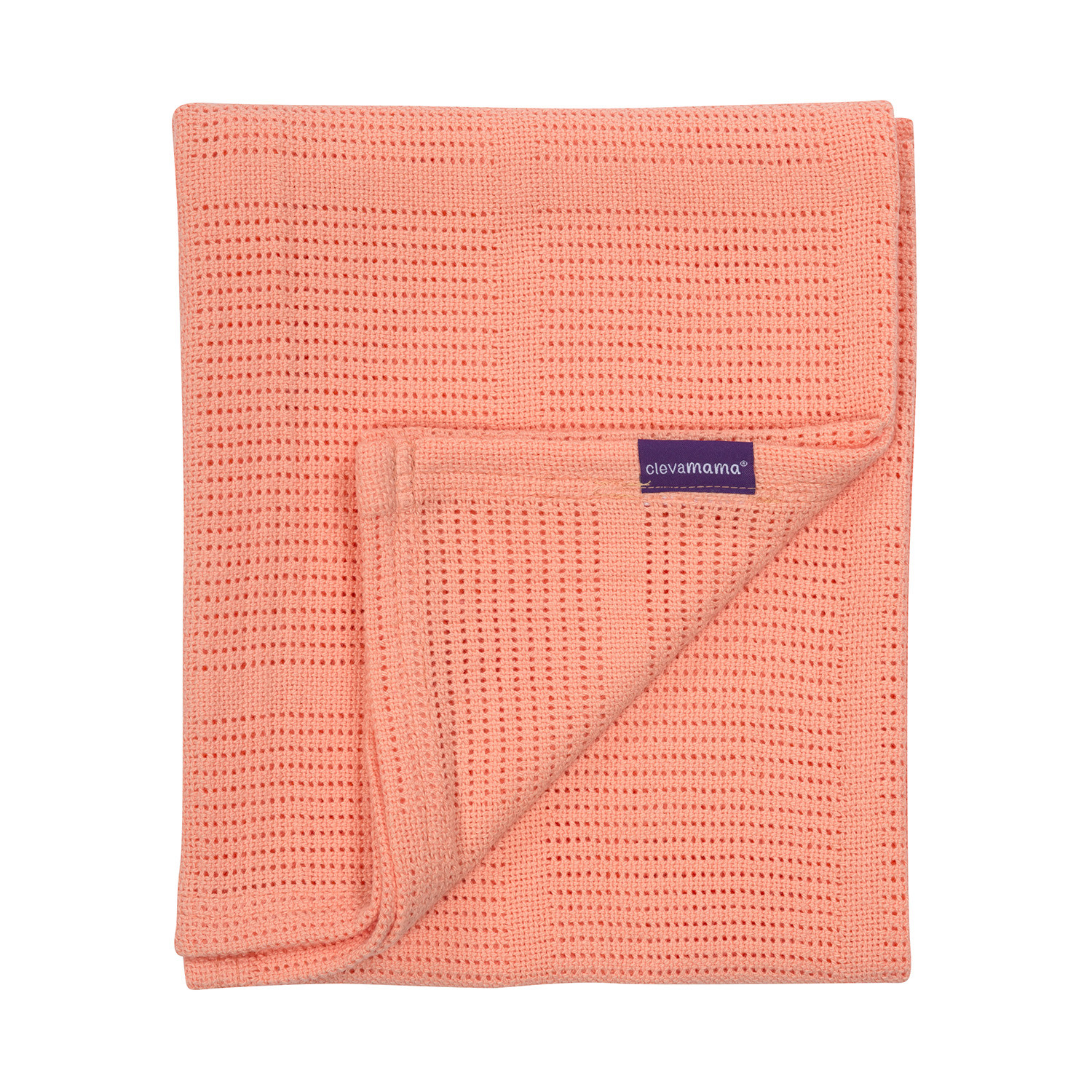 Clevamama Cellular Cot Blanket - 120cm x 140cm - Coral | Cot | Baby ...