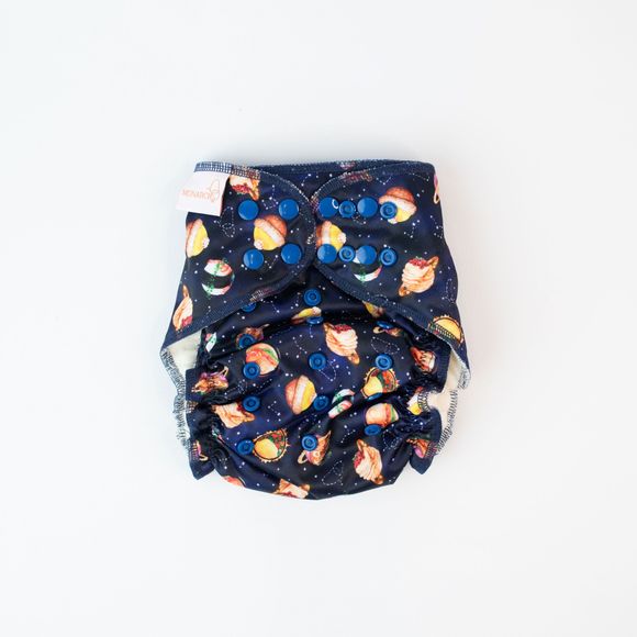 Monarch Hybrid Fitted Nappy Cover V2.0 - Universal Language - Snaps