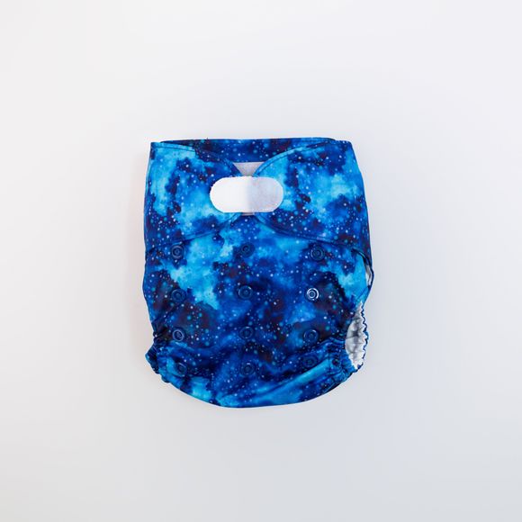 Monarch Ultimate Wipeable Cloth Nappy V2.0 - Snowstorm - Hook And Loop