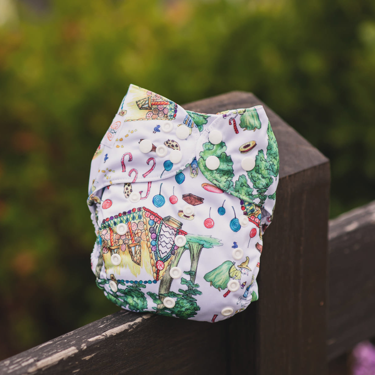 Monarch Ultimate Wipeable Cloth Nappy V1.0, Oh Crumbs!, Snaps