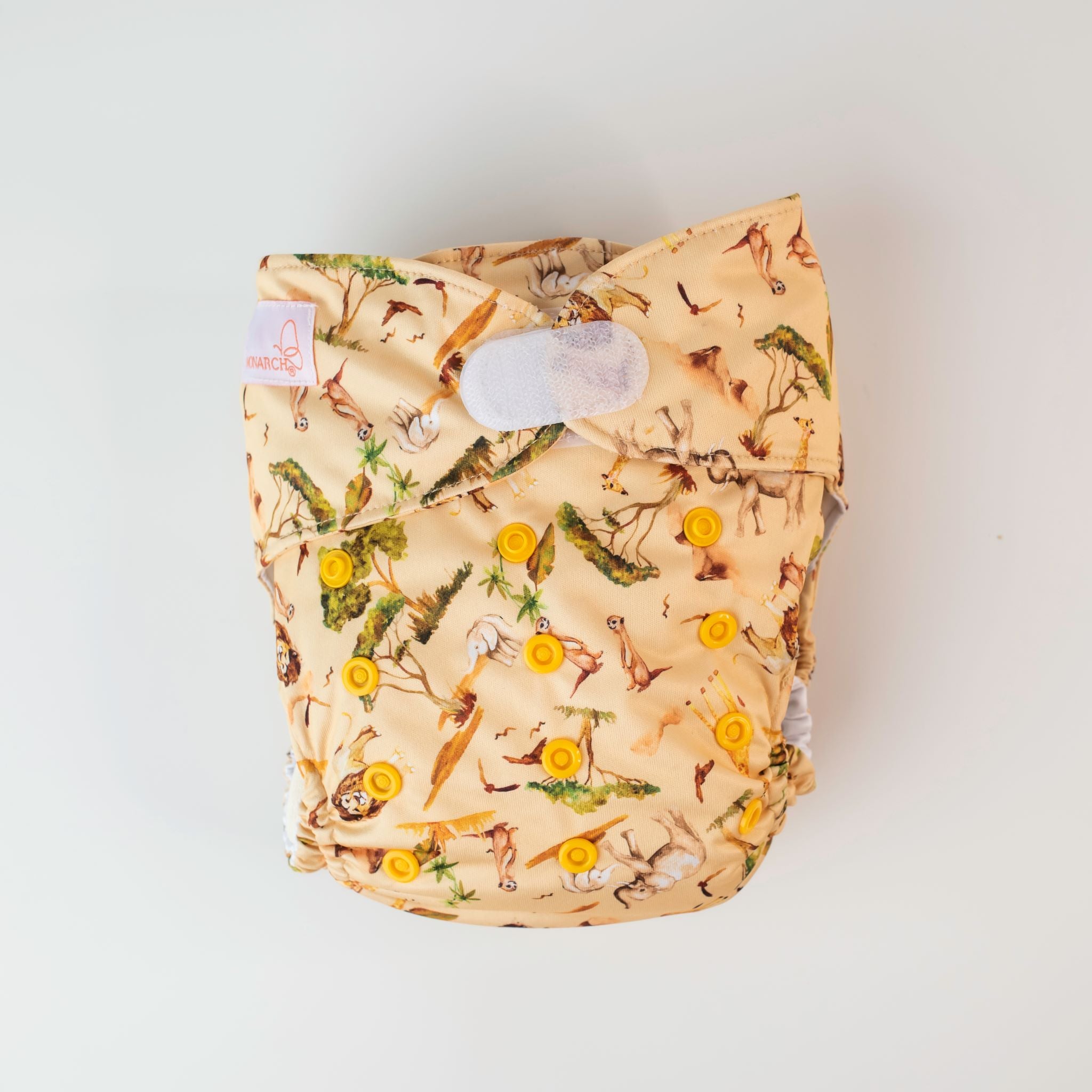 Monarch Ultimate Wipeable Cloth Nappy V3.0, Wild At Heart, Hook And Loop