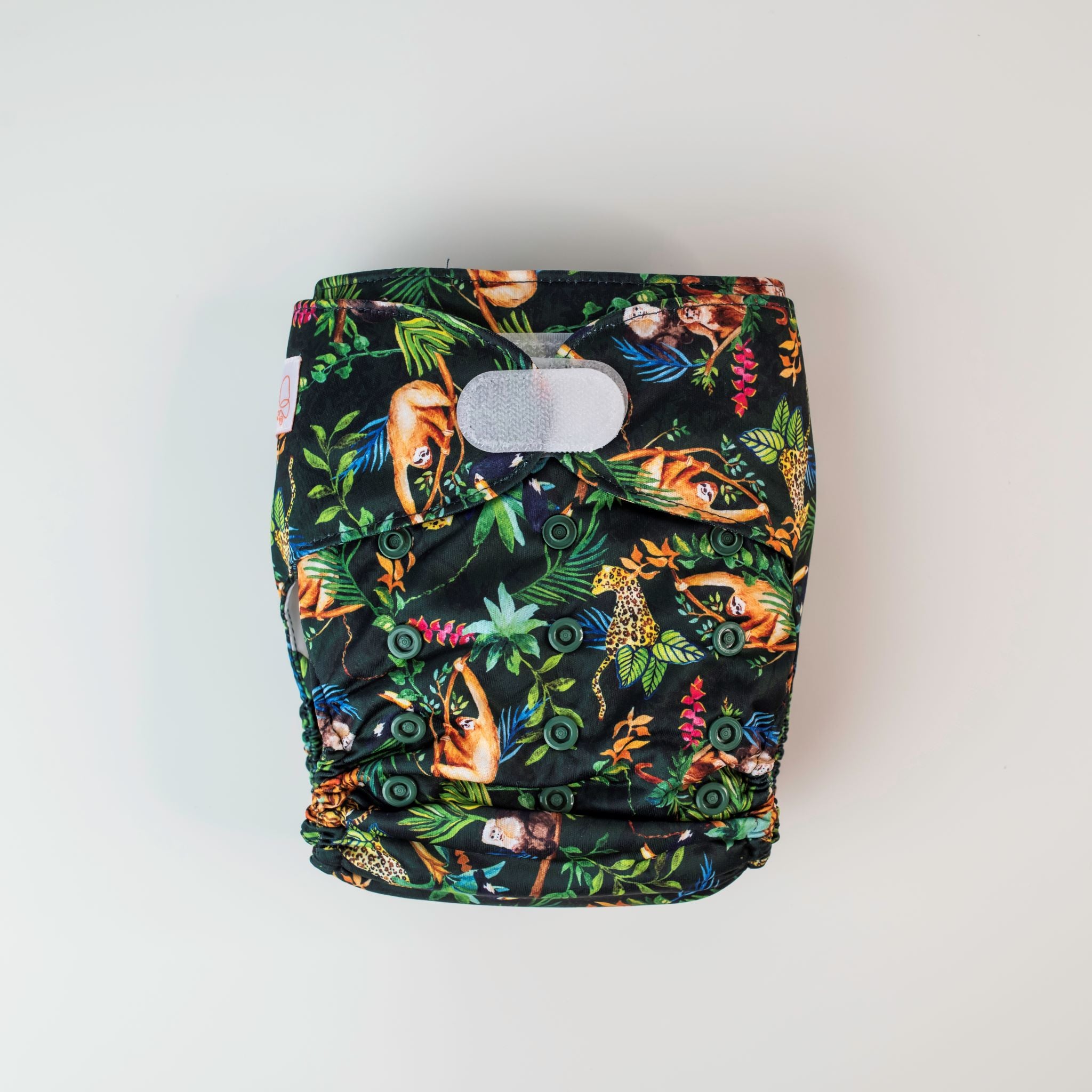 Monarch Ultimate Wipeable Cloth Nappy V3.0, Slothing Around, Hook And Loop