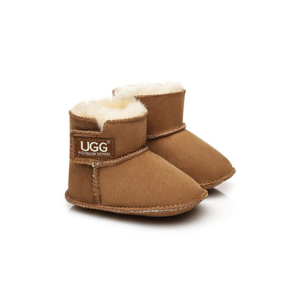 UGG Australian Shepherd Baby Australian Sheepskin Wool Booties Erin - Chestnut