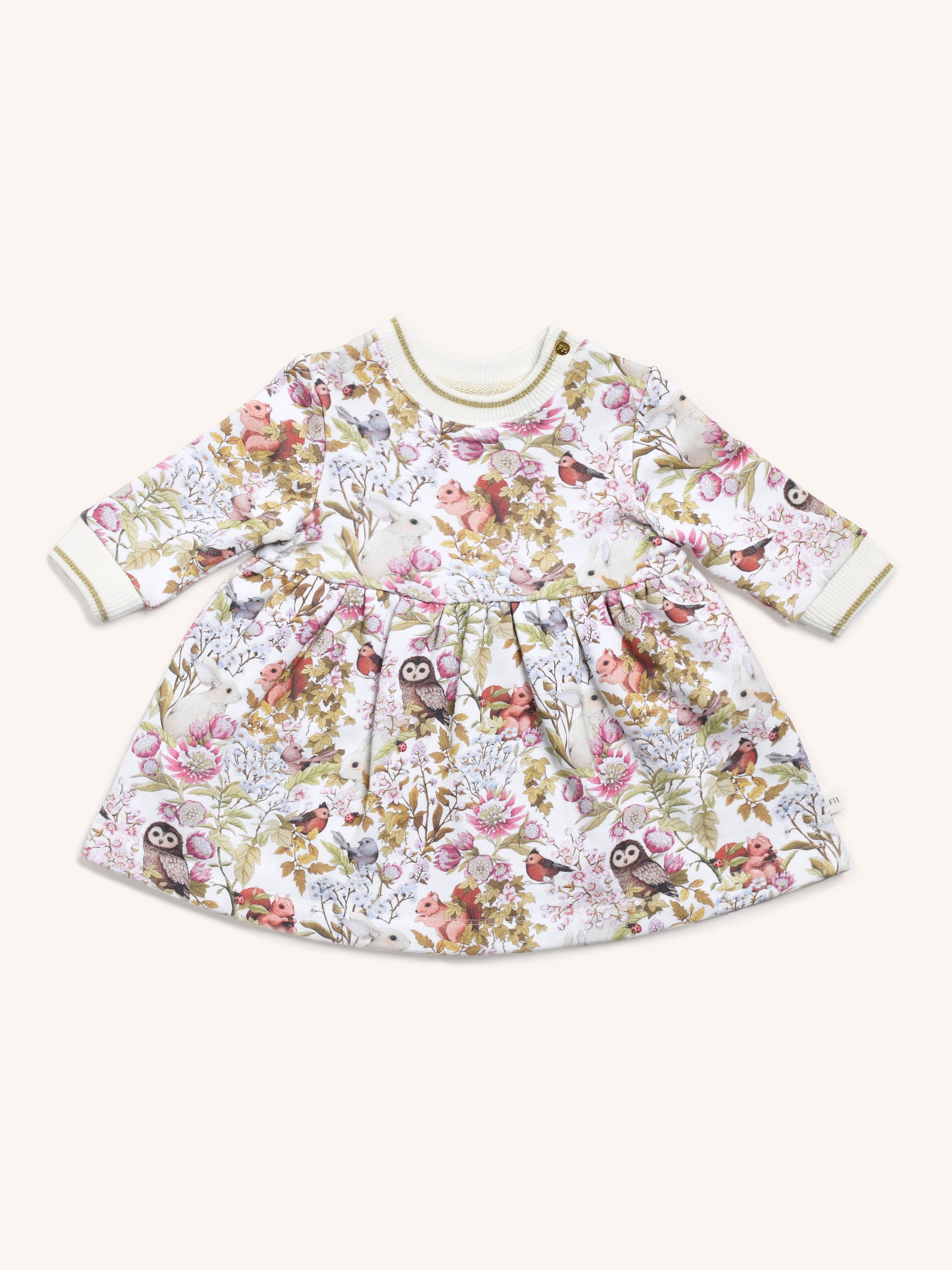 Fleur Harris 'Woodlands' Yardage Dress Baby Dresses Baby Bunting AU