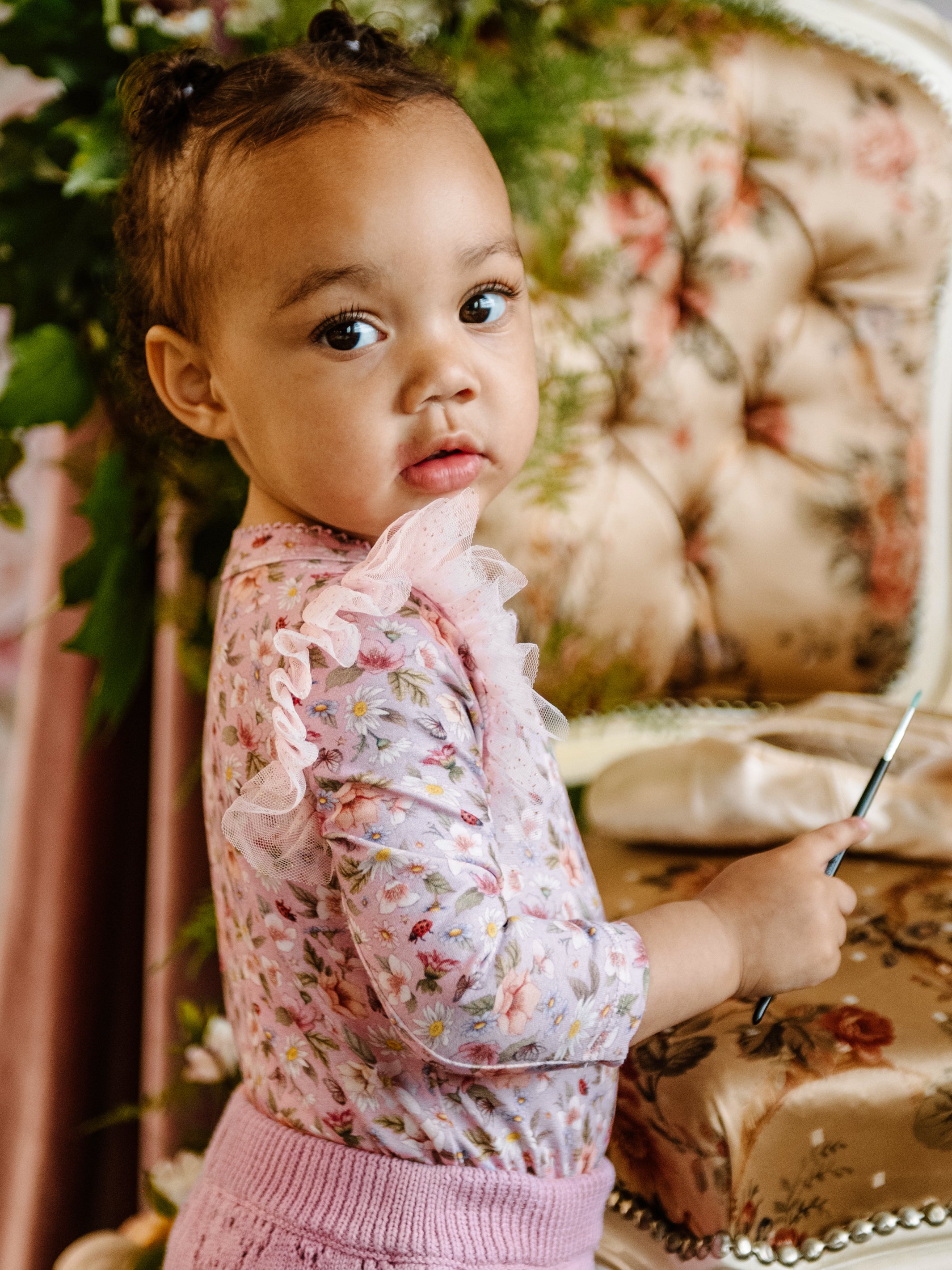 Fleur Harris 'Garden Ditsy' Fabulous Frilled Bodysuit Bodysuits
