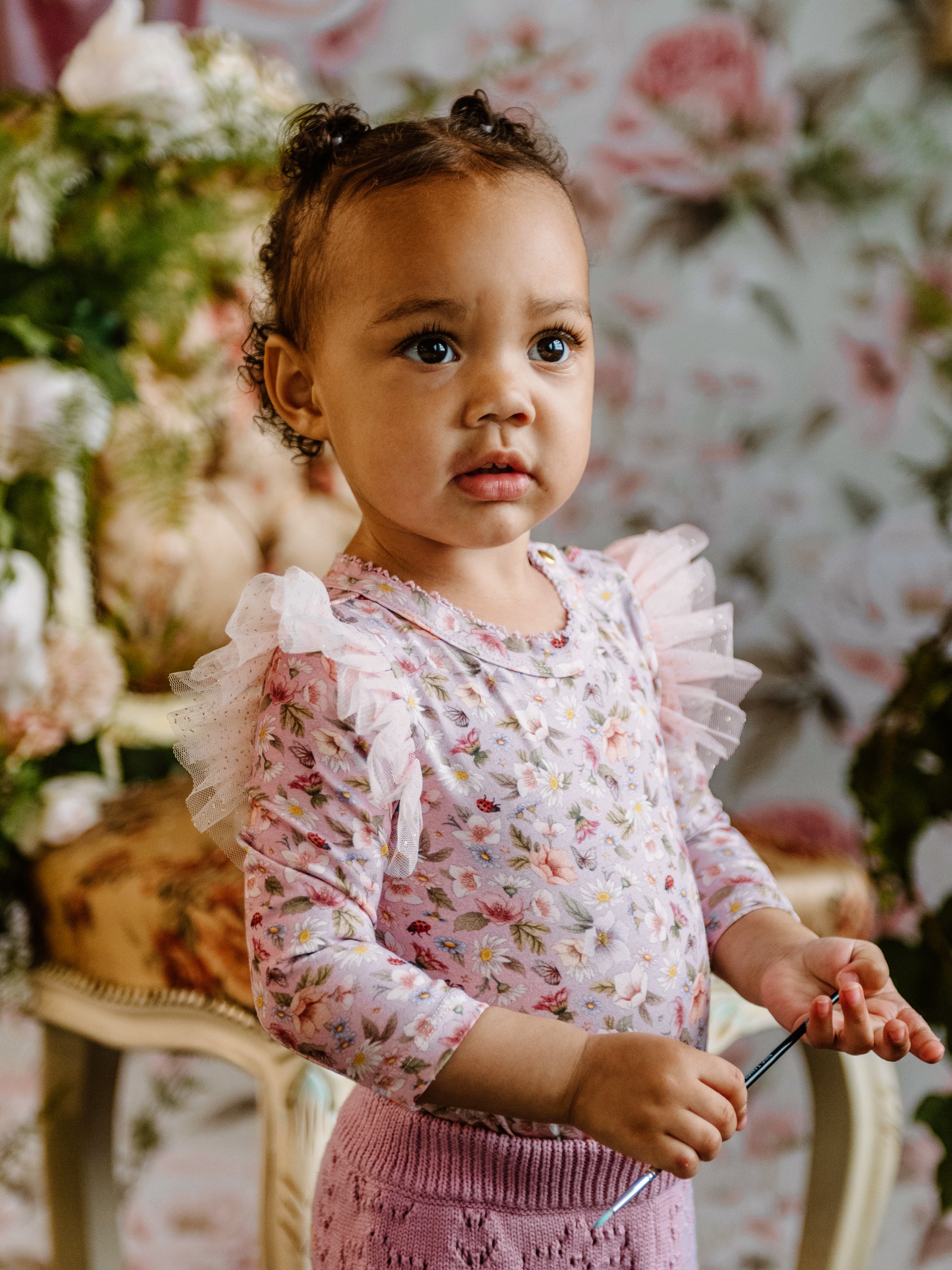 Fleur Harris 'Garden Ditsy' Fabulous Frilled Bodysuit Bodysuits