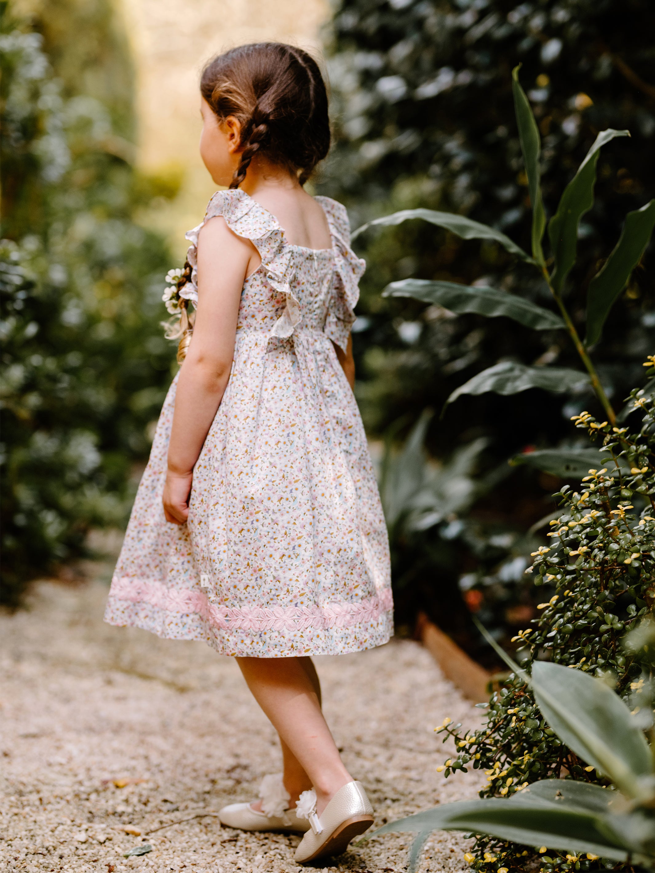 Fleur Harris 'Forget Me Nots' Tea Party Dress | Girls Shirt Dress ...