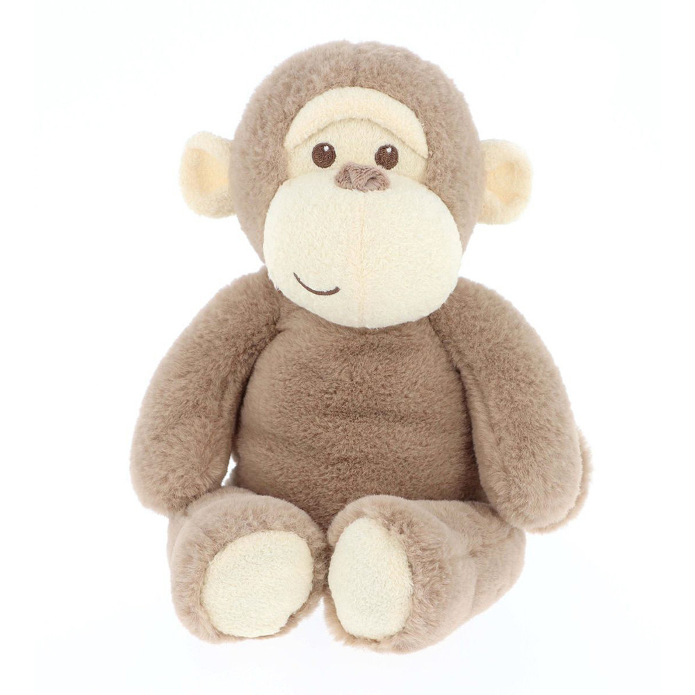 Keeleco 25cm Animal Stuffed Plush Cuddle Toy - Beige Baby Monkey | Soft ...