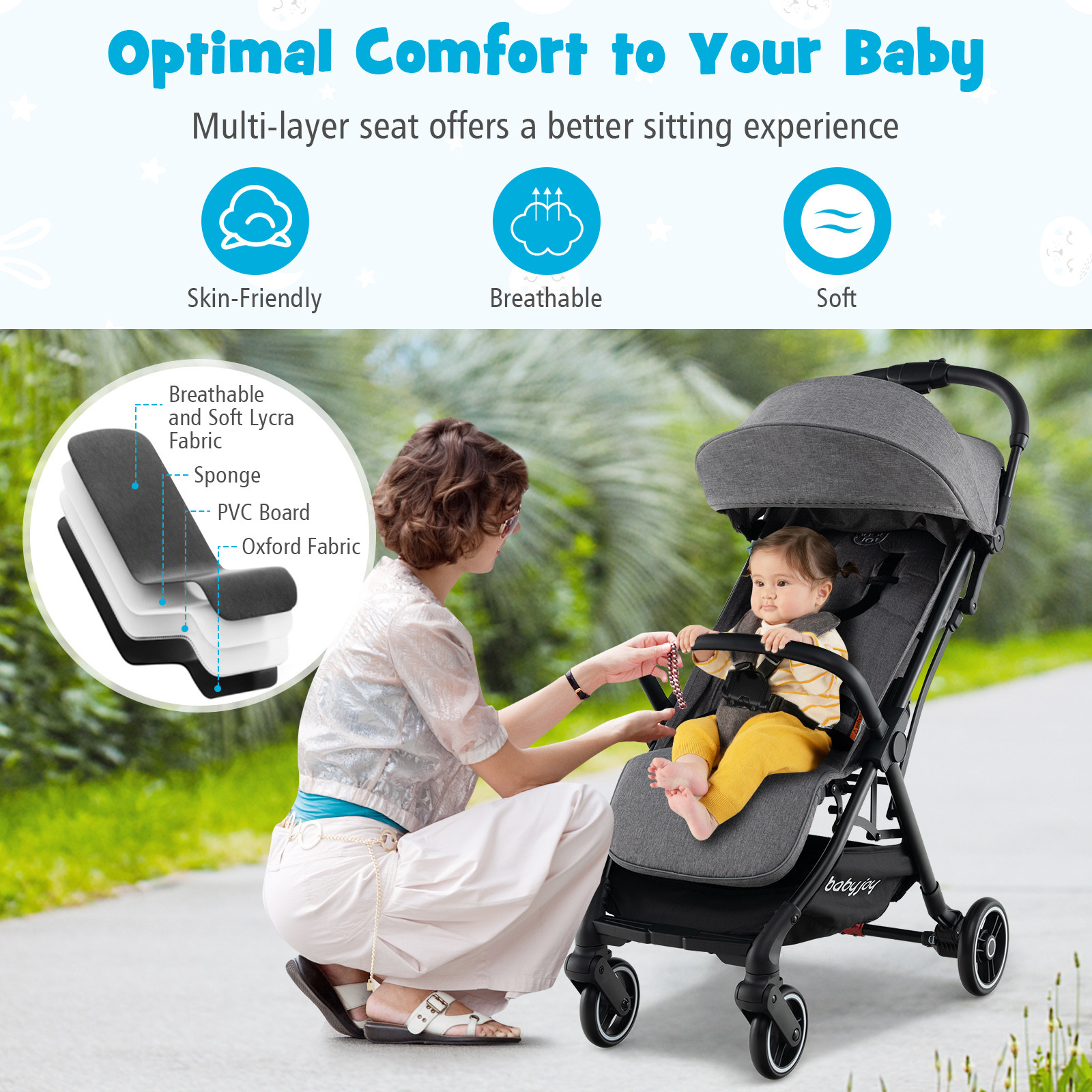 Baby joy travel stroller online