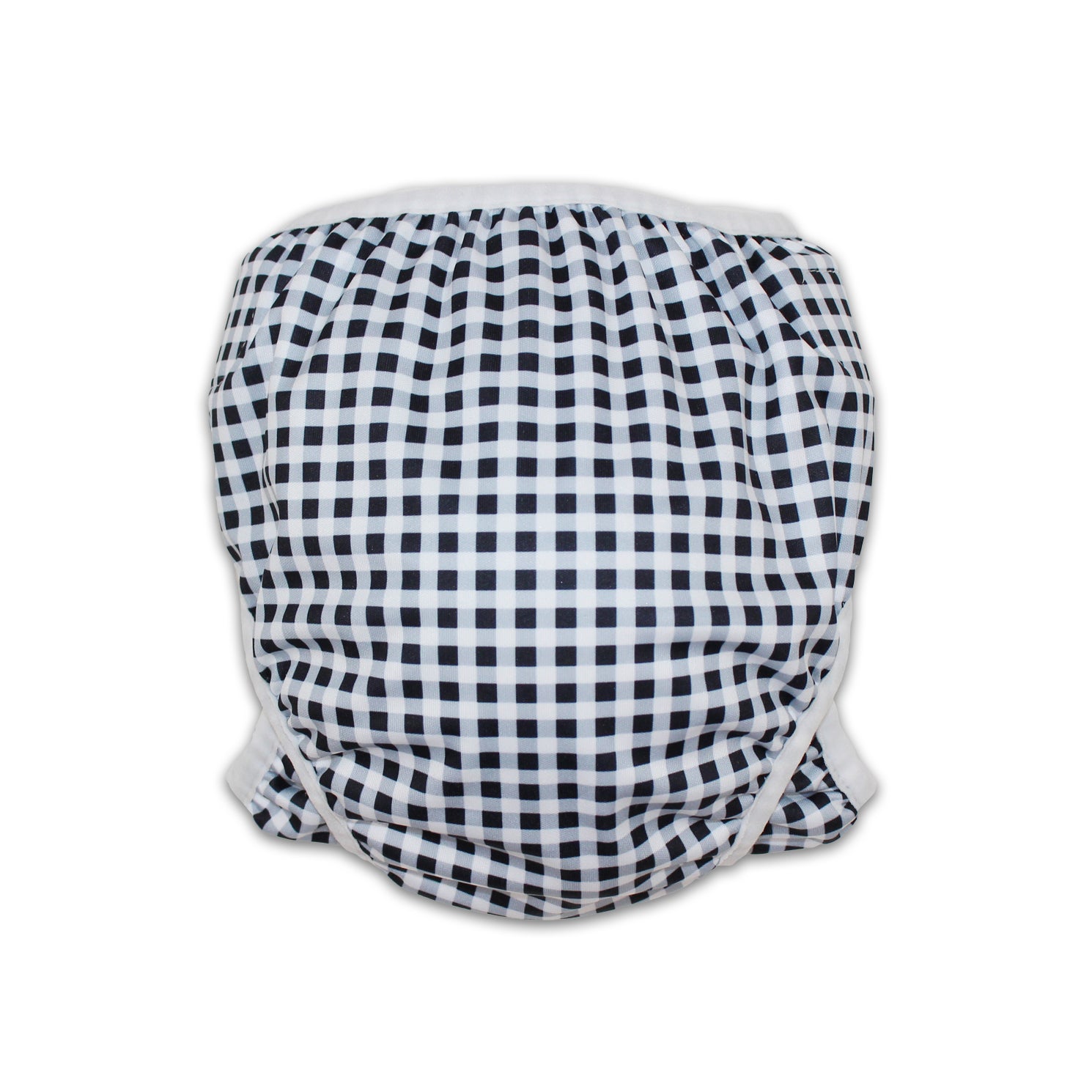 Tyoub Swimwear Adjustable Reusable Swim Nappy and Wet Bag Set Gingham