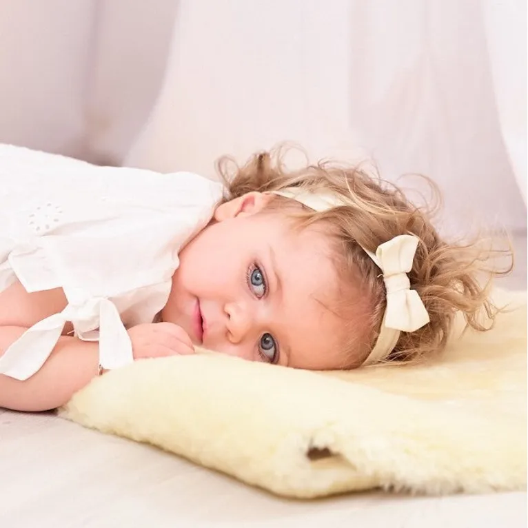 Naturally Sheepskins Lambskin Baby Rug /Play Mat - Natural