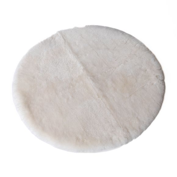 Naturally Sheepskins Round Lambskin Play Mat/Rug - Ivory