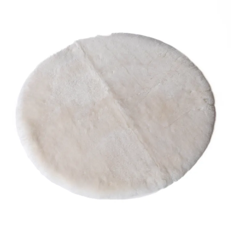 Naturally Sheepskins Round Lambskin Play Mat/Rug - Ivory