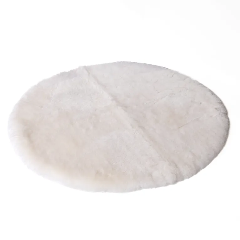 Naturally Sheepskins Round Lambskin Play Mat/Rug - Ivory