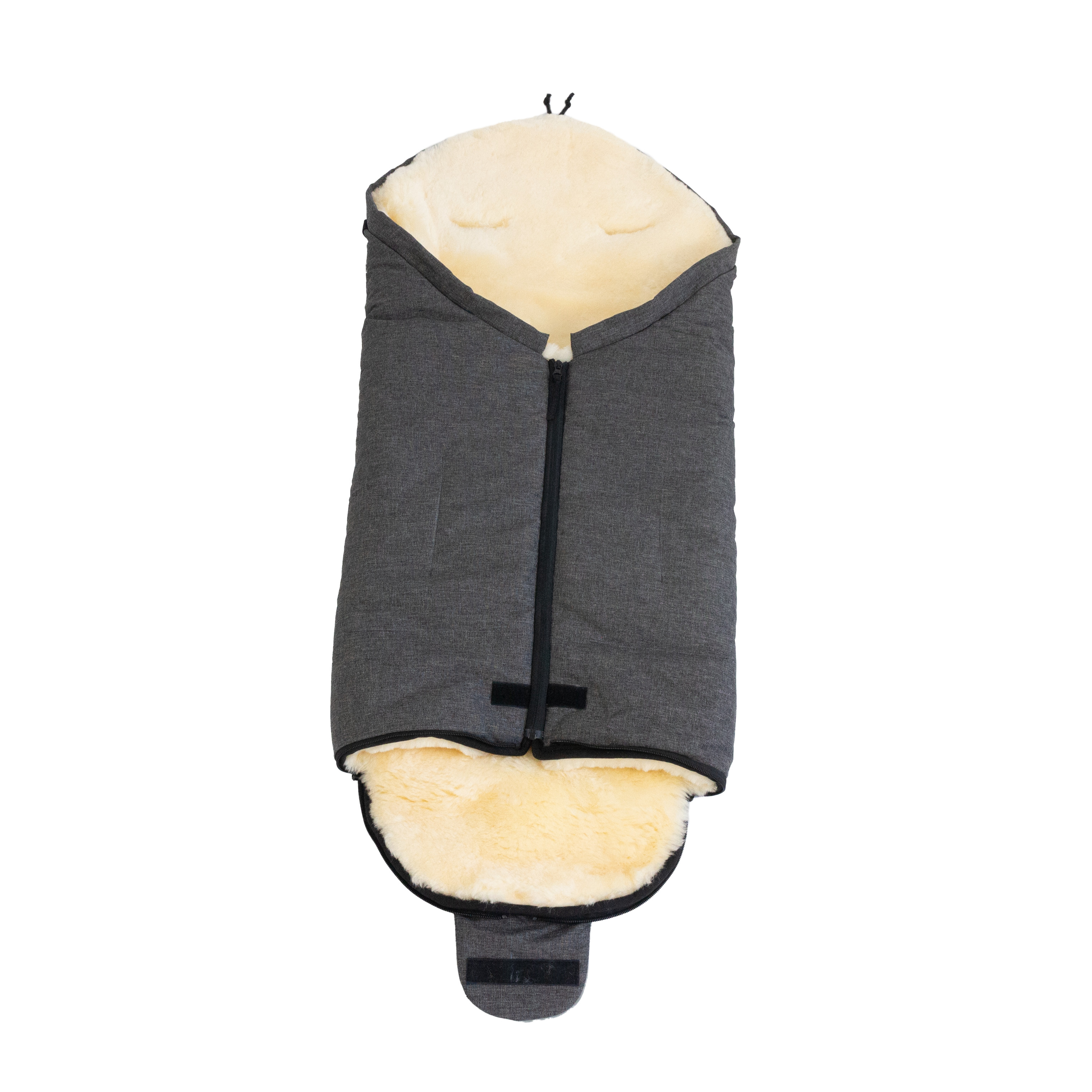 Naturally Sheepskins Weatherproof Lambskin Footmuff Charcoal