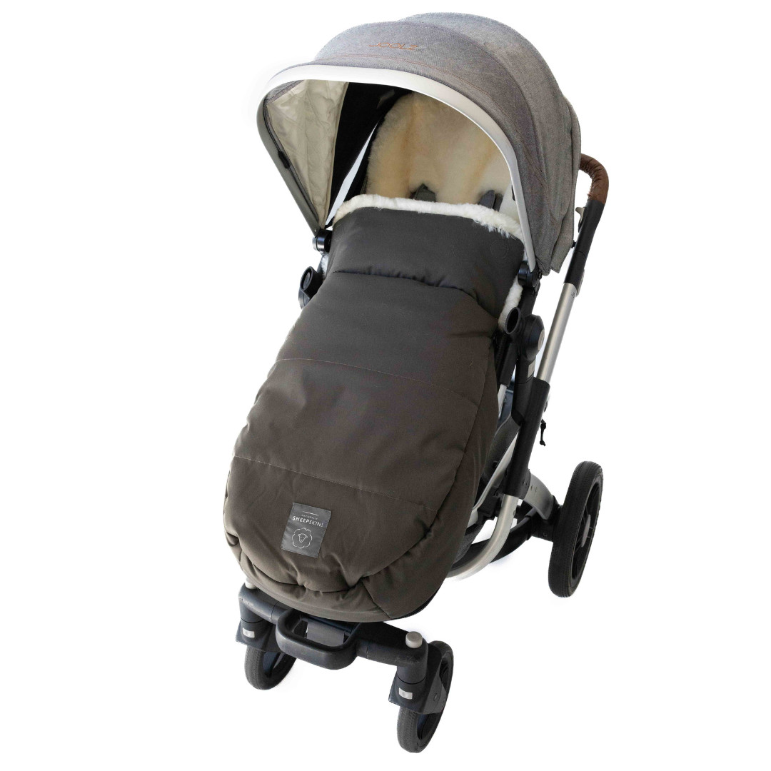 Naturally Sheepskins Weatherproof 2-in-1 Lambskin Pram Liner Footmuff ...