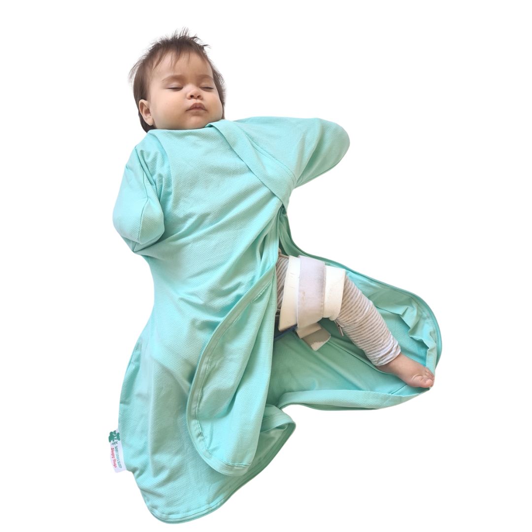 Baby Love Sleep ExtraWide Sleeping Bag "Cool" Cool Mint Light