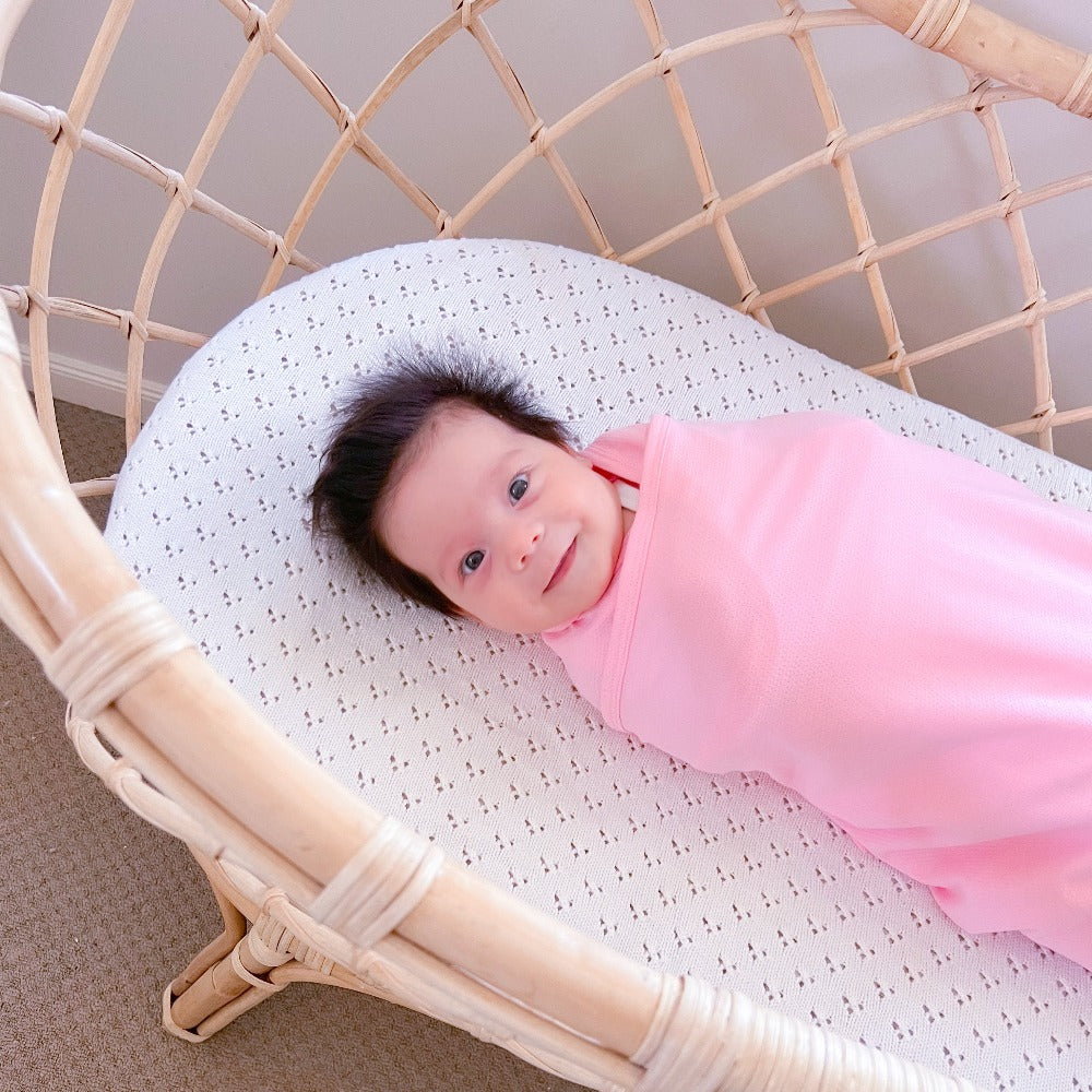 Baby Love Sleep Newborn Summer Swaddle Wrap Koala Hugs Candy Pink