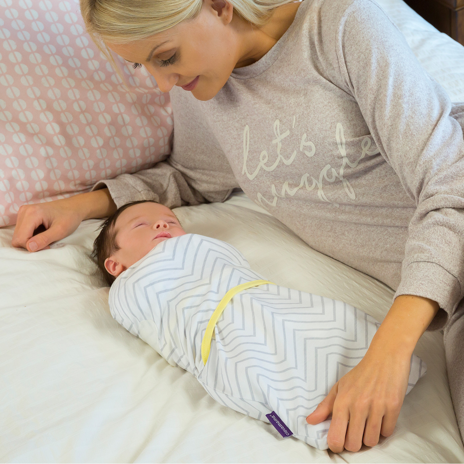 ClevaMama Swaddle to Sleep Grey (03m) Swaddles Baby Bunting AU