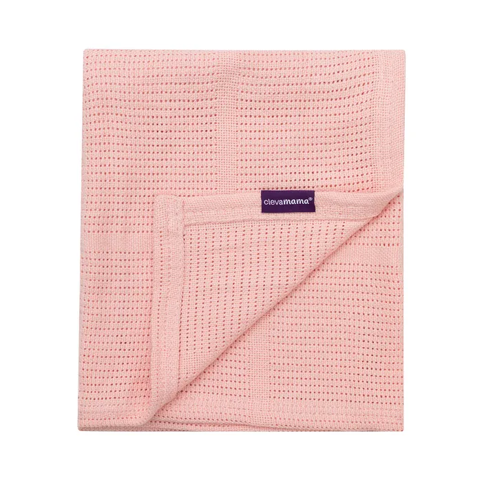 Clevamama Cellular Blanket 80 cm x 100 cm - Pink