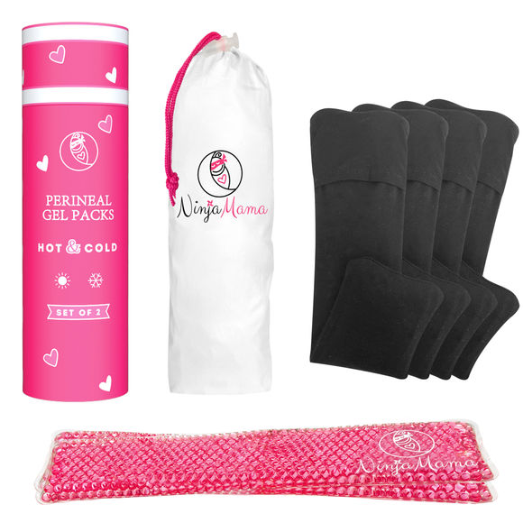 Ninja Mama Reusable Perineal Ice and Heat Therapy Packs - Pack of 2
