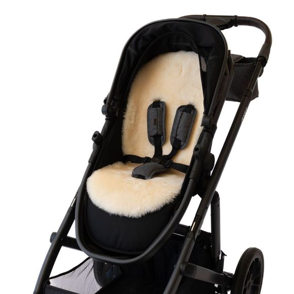 Naturally Sheepskins Luxe Lambskin Pram Liner Shorn Wool (Universal Fit) - Natural