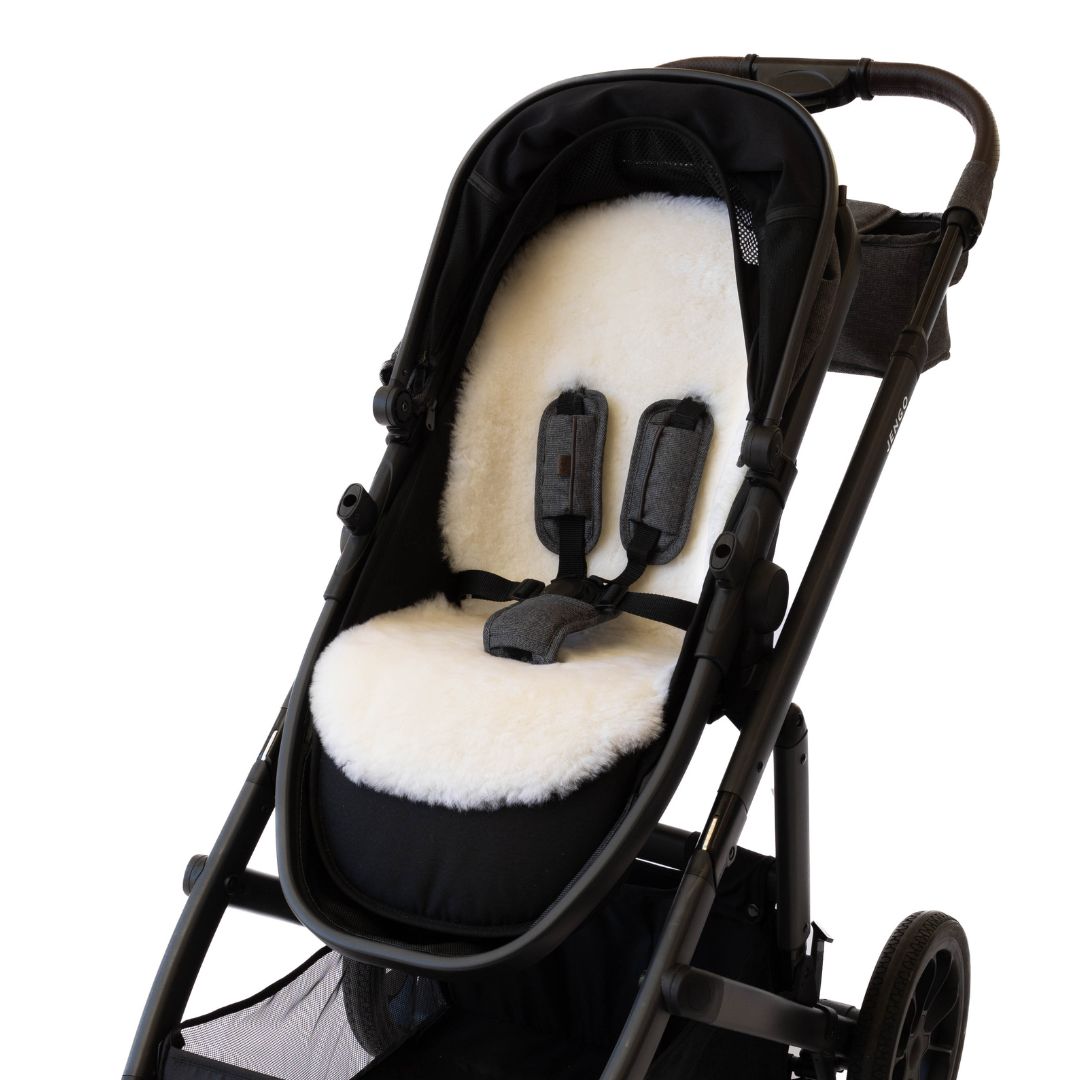 Naturally Sheepskins Luxe Lambskin Pram Liner Shorn Wool (Universal Fit ...