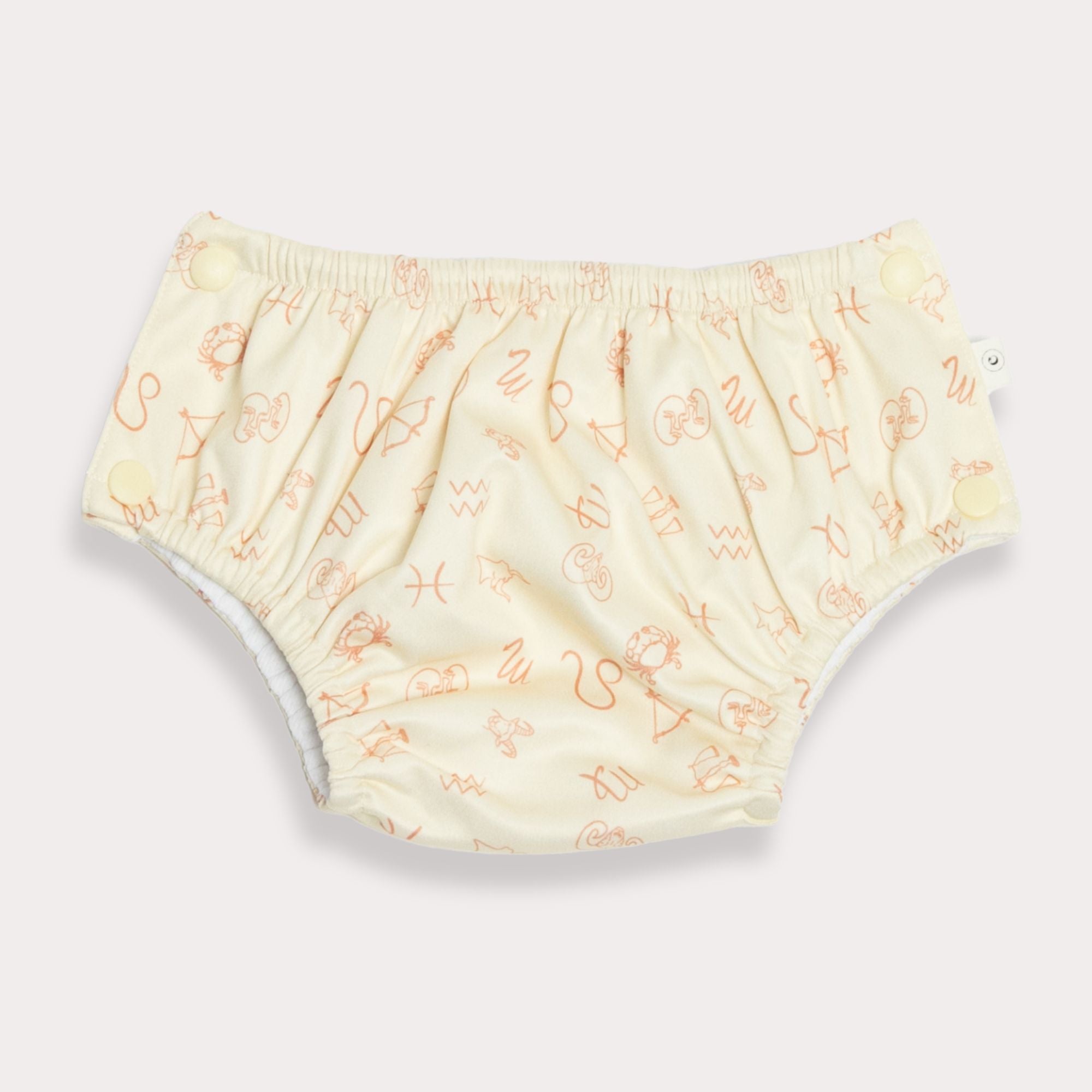 Econaps Zodiac Swim Nappy, Ecru