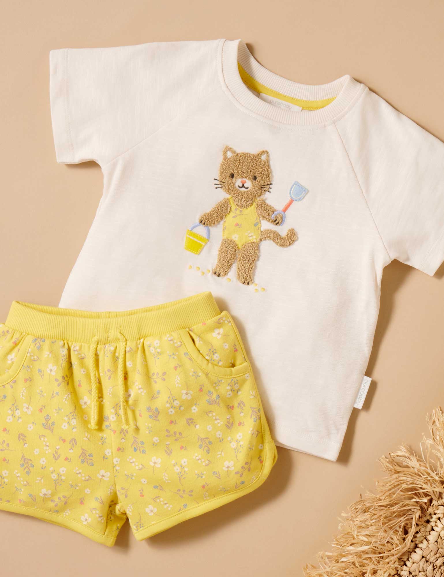 Purebaby Set Sunshine Floral Baby Clothes Sets Baby Bunting AU