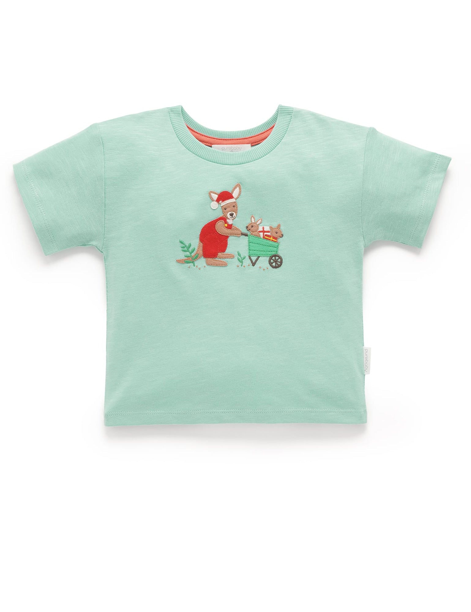 Purebaby Christmas Gifts T Shirt Mint Baby Short Sleeve Baby Bunting AU