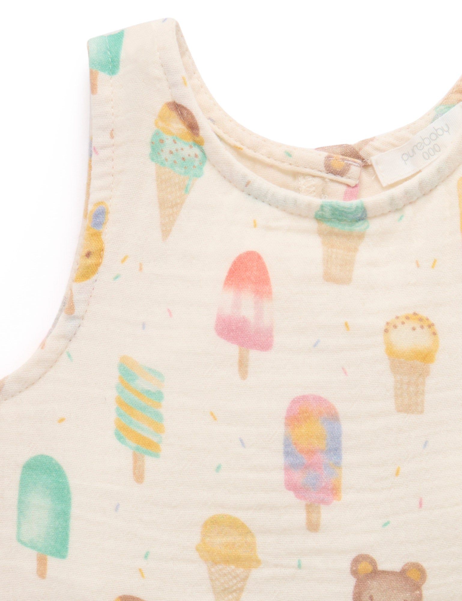 Purebaby Crinkle Hat Sunshine Gingham Hats Baby Bunting AU