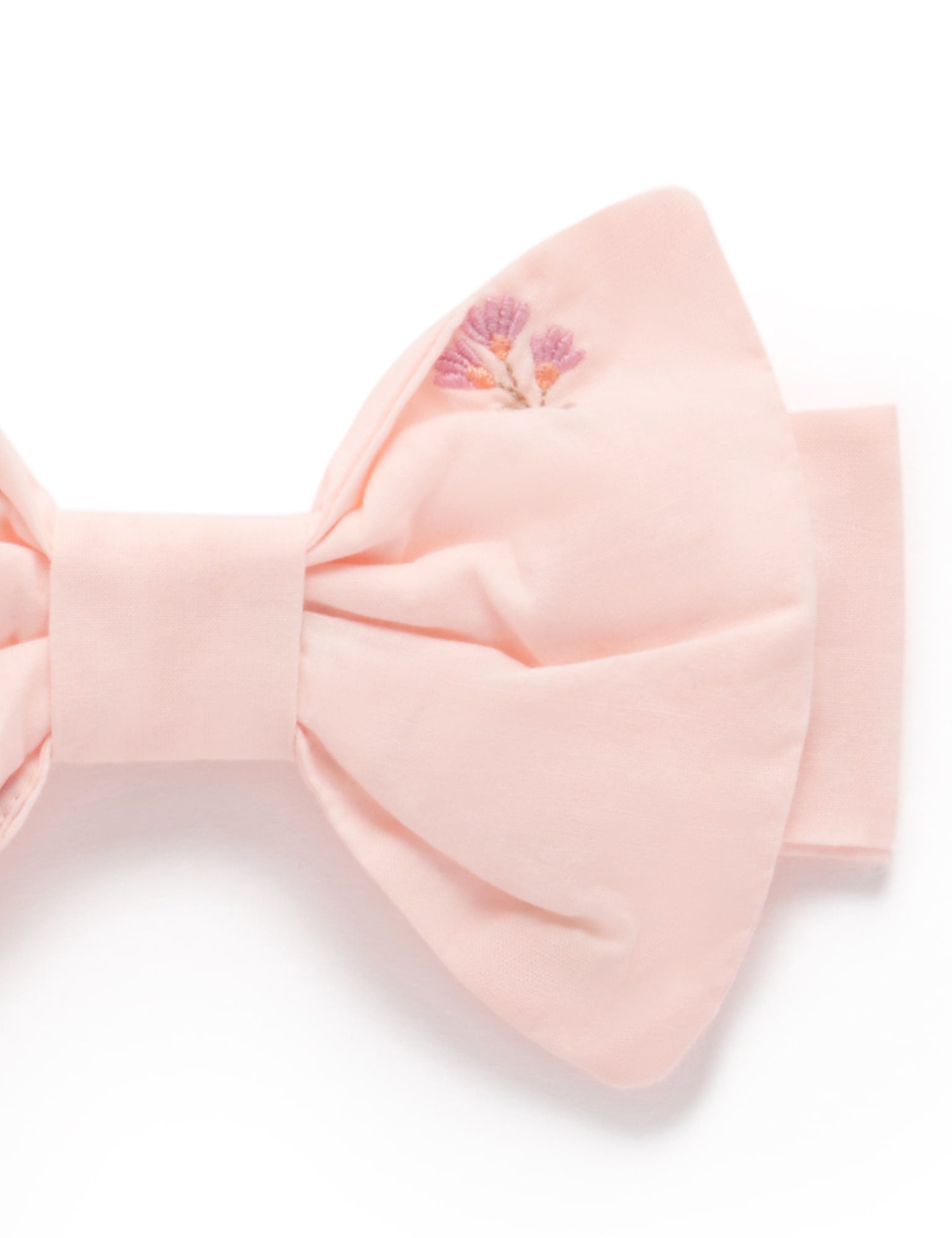 Purebaby 2 Pack Bow Hairclips Passionfruit Gingham Baby Hair Clips