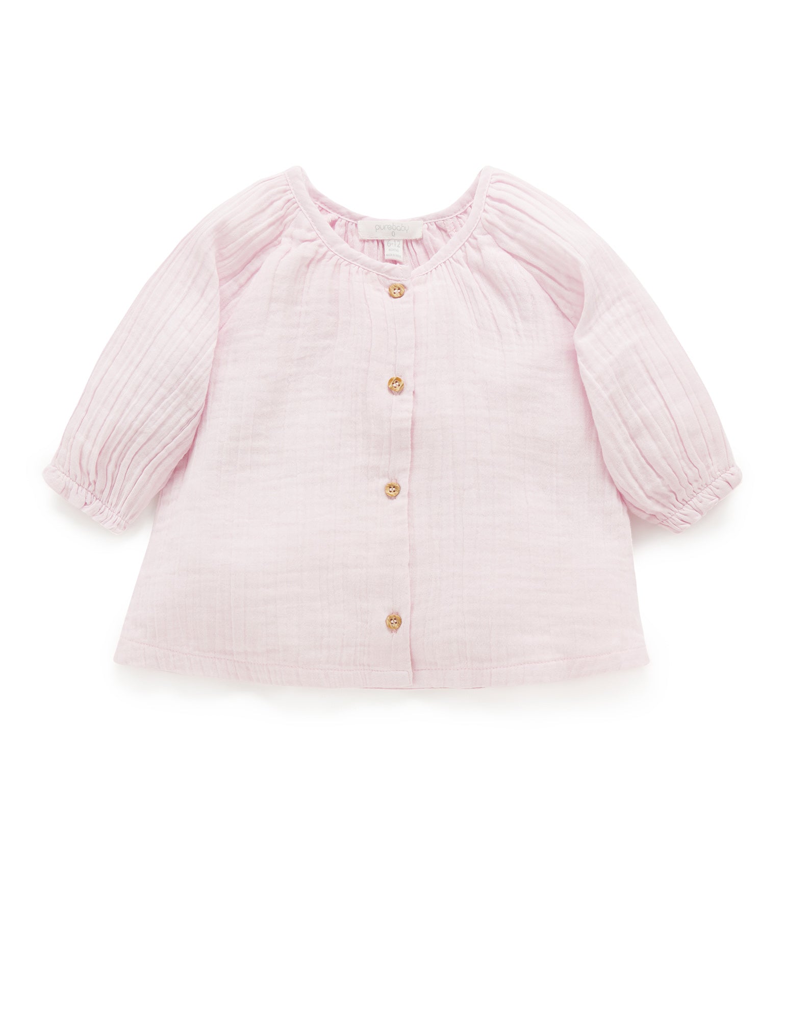 Purebaby Crinkle Blouse Blossom Baby Long Sleeve Baby Bunting AU