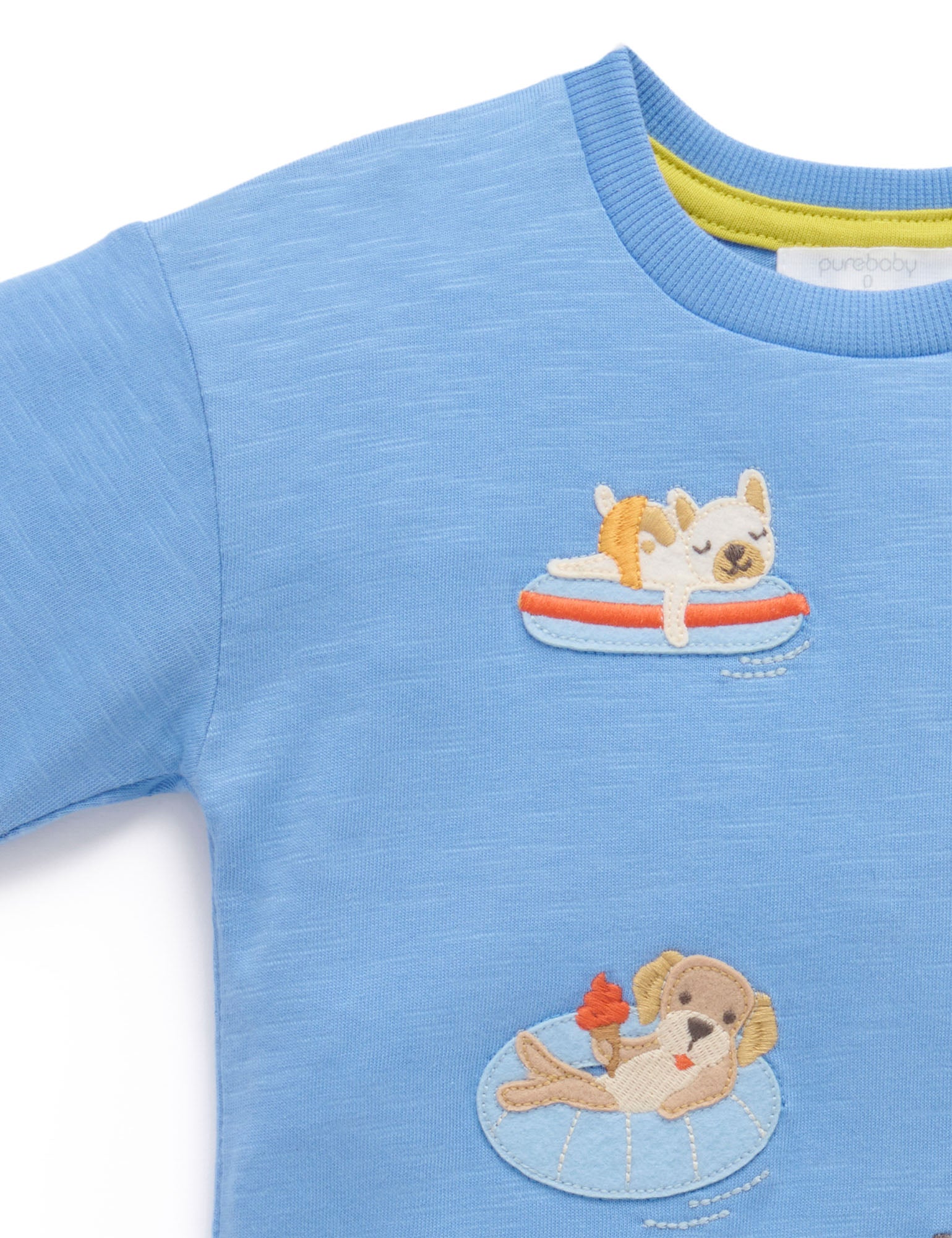 Purebaby Floating Puppies Set Ocean Baby Clothes Sets Baby Bunting AU