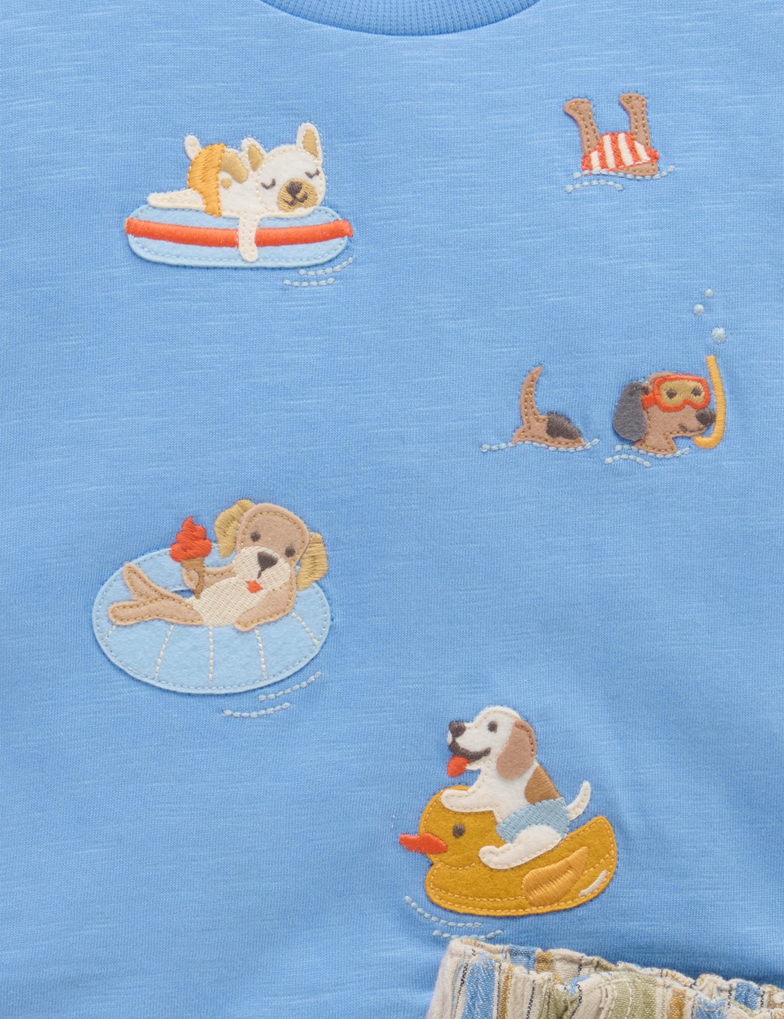Purebaby Floating Puppies Set Ocean Baby Clothes Sets Baby Bunting AU