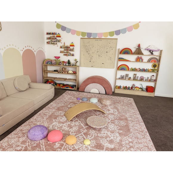 Miss Amara Bari Pink Plush Rollie Pollie Playmat - 300cm x 200cm