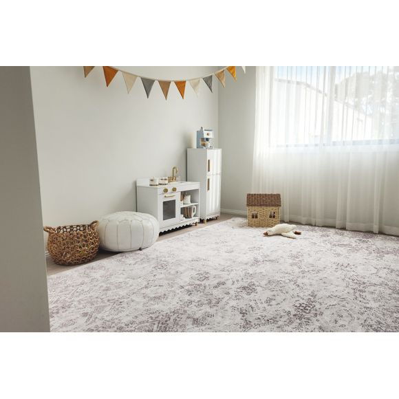 Miss Amara Andi Grey Plush Rollie Pollie Playmat - 200cm x 140cm