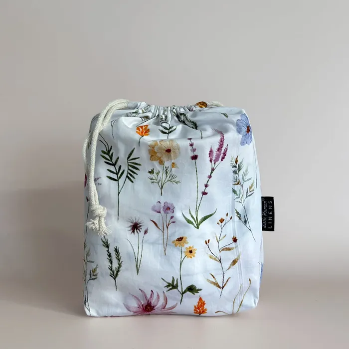 Little Human Linens Co-Sleeper Bassinet / Change Pad Waterproof Sheet - Wildflower