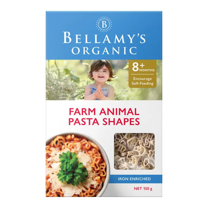 Bellamy's Organic Farm Animal Pasta Shapes - 150g