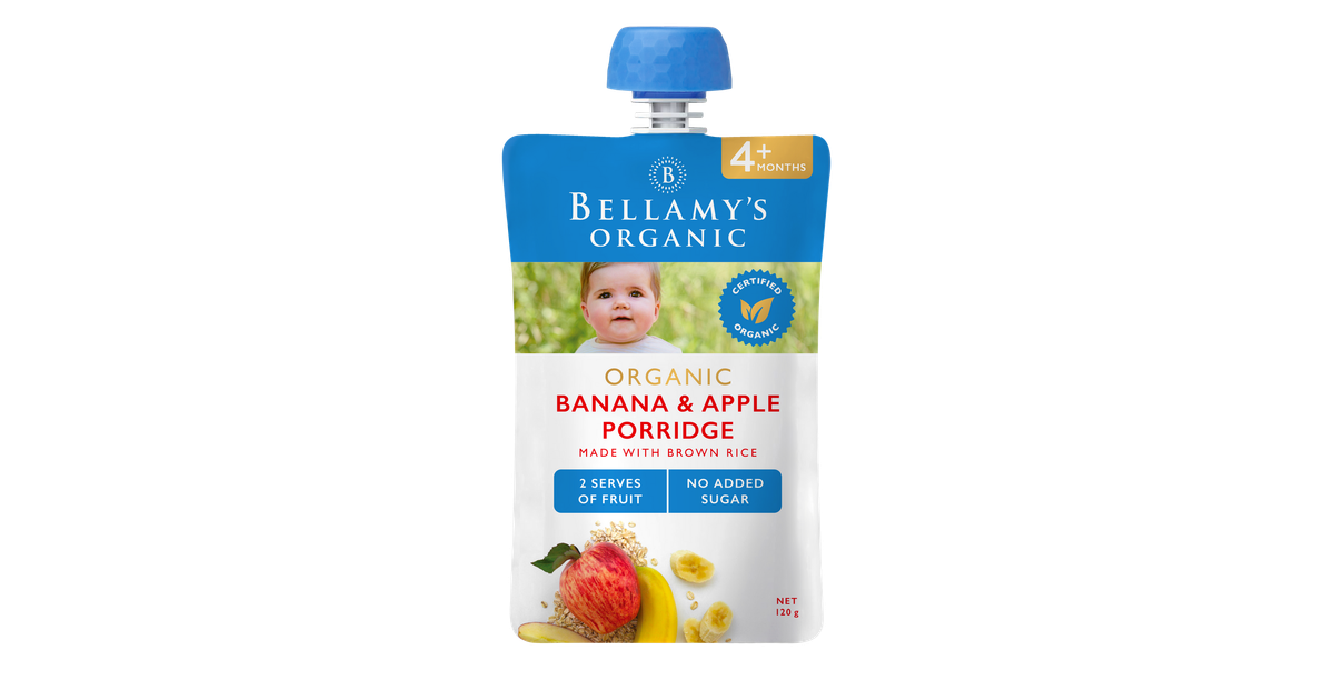 Bellamy's Organic Banana Apple Porridge 120g Baby Bunting AU - Main Image