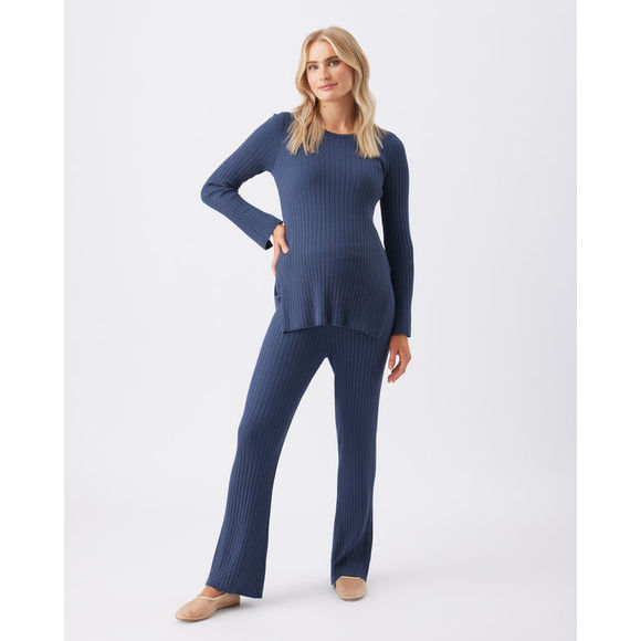 Ripe Maternity Sienna Rib Knit Pant - French Navy