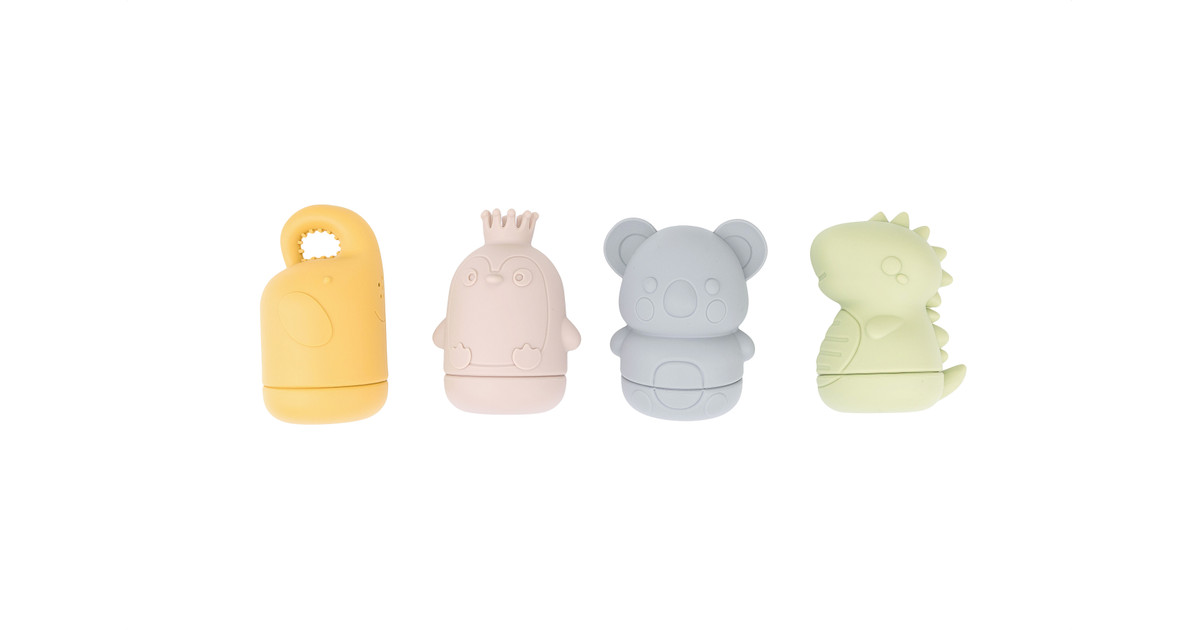 Bath Toys Squeezy Silicone Set 4 Bird - Annabel Trends main image 1