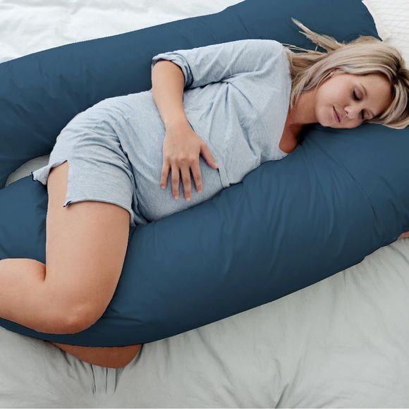Woolcomfort Maternity Nursing Sleeping Body Pillow with Pillowcase - Ocean