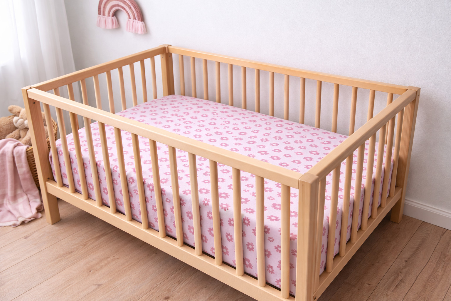 Tiny Blessings Cot Sheets, Daisy