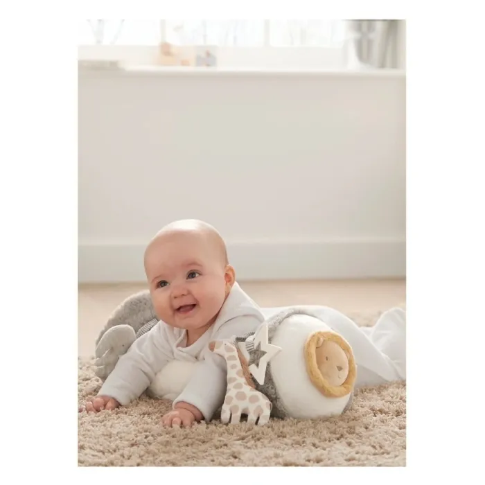 Mamas & Papas Tummy Time Roll -Welcome To The World Grey