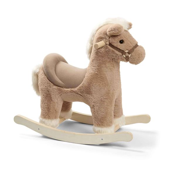 Mamas & Papas Rocking Horse Soft Faux Fur Hidden Sounds Kids 12m+ Bugsy