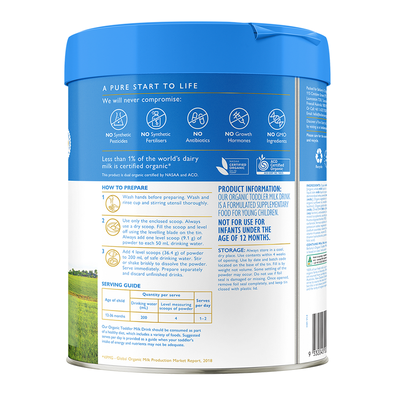 Bellamys Organic Toddler Milk Drink Step 3 - 800g | Baby Bunting AU