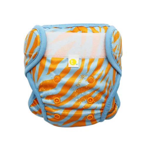 Tyoub Adjustable Reusable Swim Nappy and Wet Bag Tiger/Blue